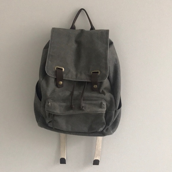 held canvas backpack